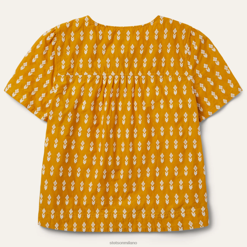 Stetson camicetta azteca a maniche corte 6BP6J455 abbigliamento giallo donne