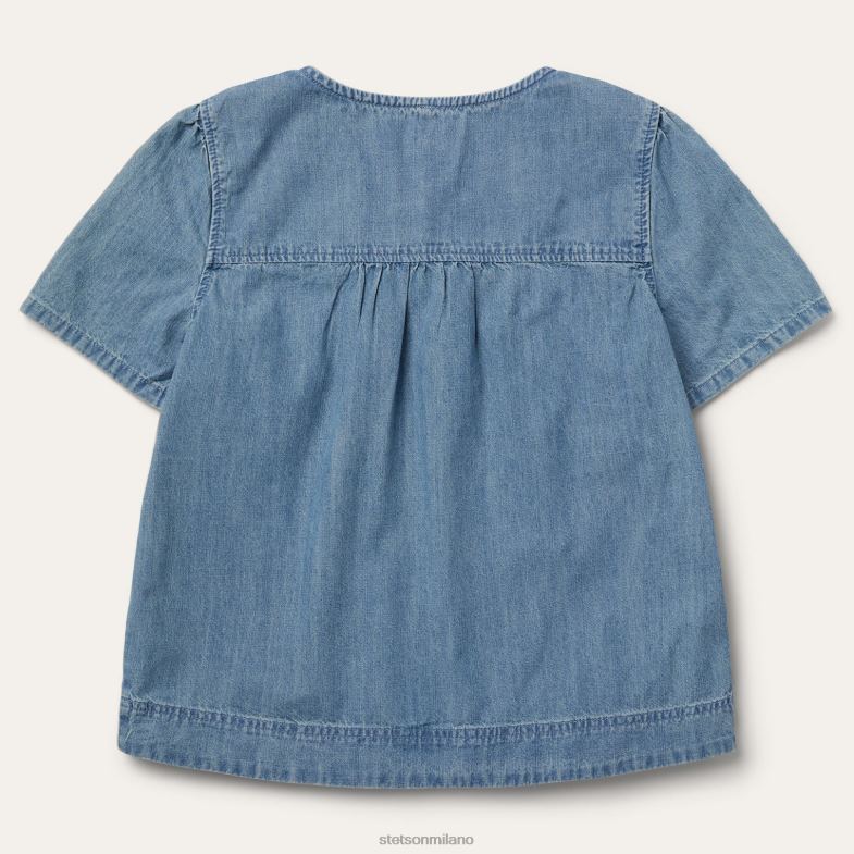 Stetson camicetta in denim a maniche corte 6BP6J458 abbigliamento blu donne