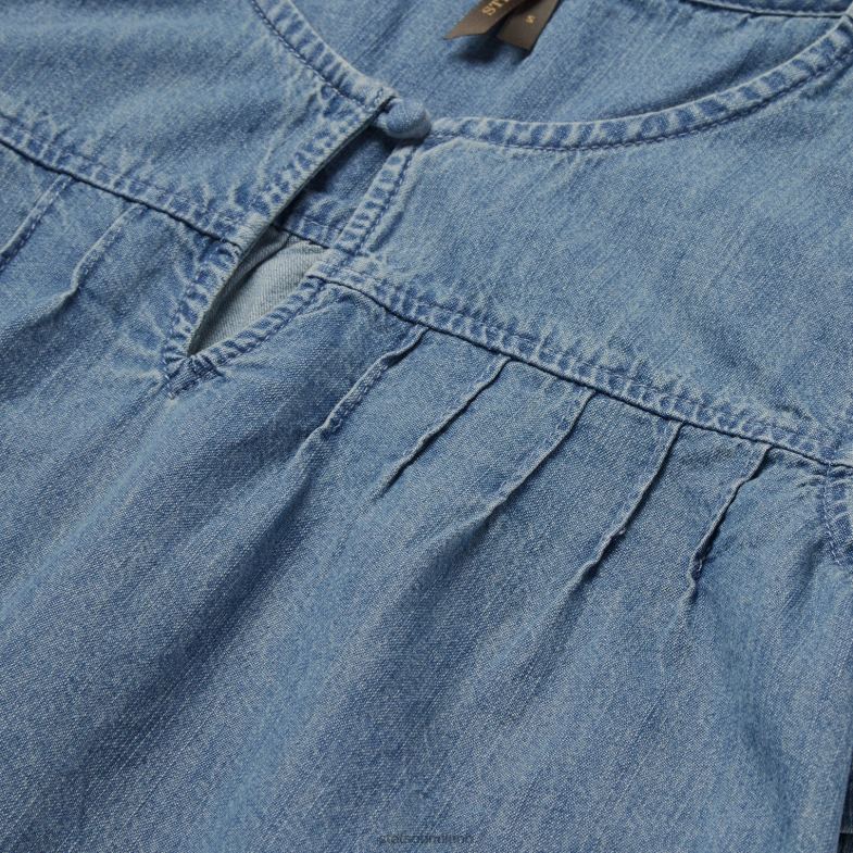 Stetson camicetta in denim a maniche corte 6BP6J458 abbigliamento blu donne