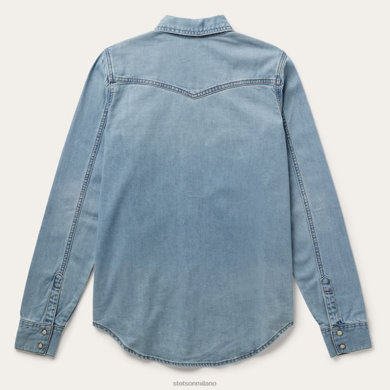 Stetson camicia in denim dalla vestibilità ampia 6BP6J429 abbigliamento blu donne