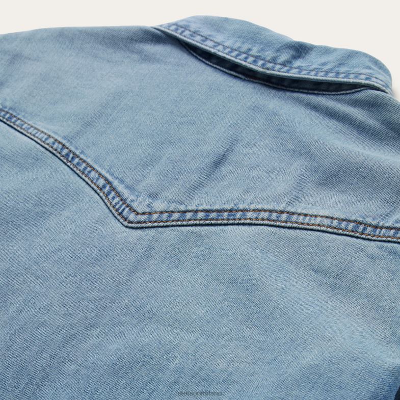Stetson camicia in denim dalla vestibilità ampia 6BP6J429 abbigliamento blu donne