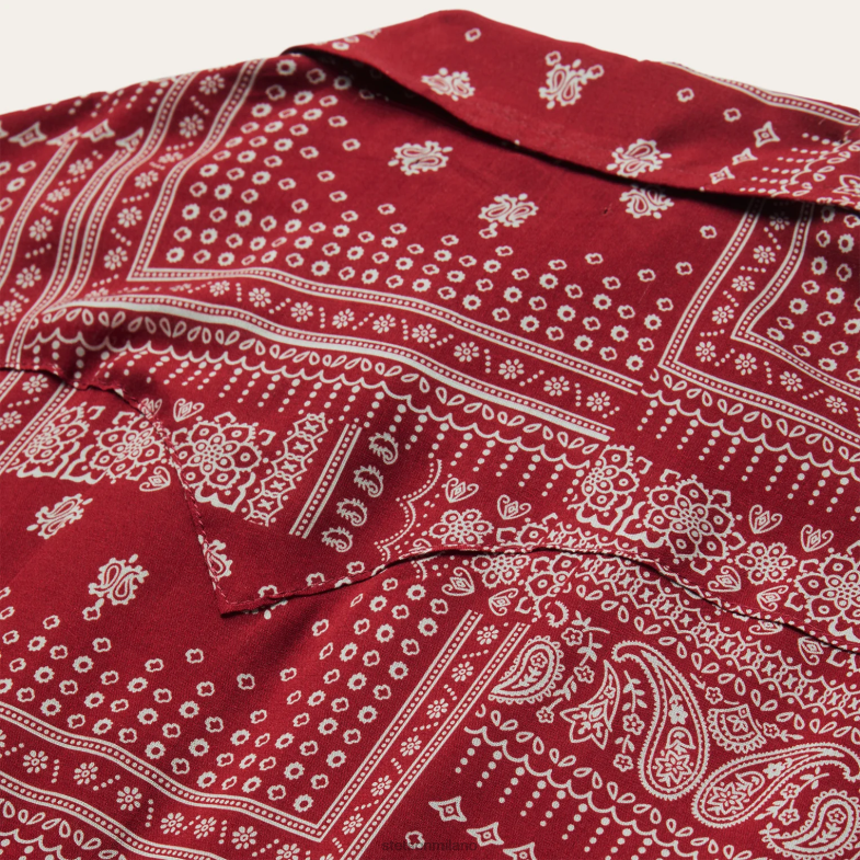Stetson camicia patchwork bandana 6BP6J434 abbigliamento rosso donne