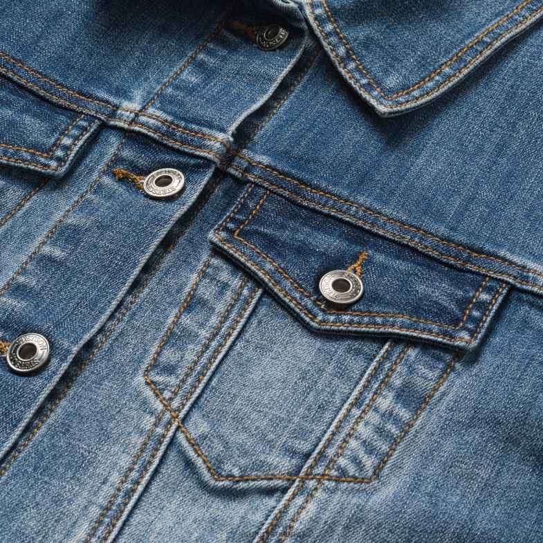 Stetson giacca di jeans elasticizzato 6BP6J449 abbigliamento blu donne