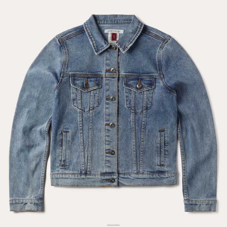 Stetson giacca di jeans elasticizzato 6BP6J534 abbigliamento blu donne