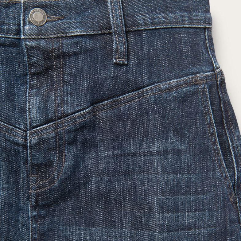 Stetson Gonna 5 tasche in denim scuro 6BP6J520 abbigliamento blu donne