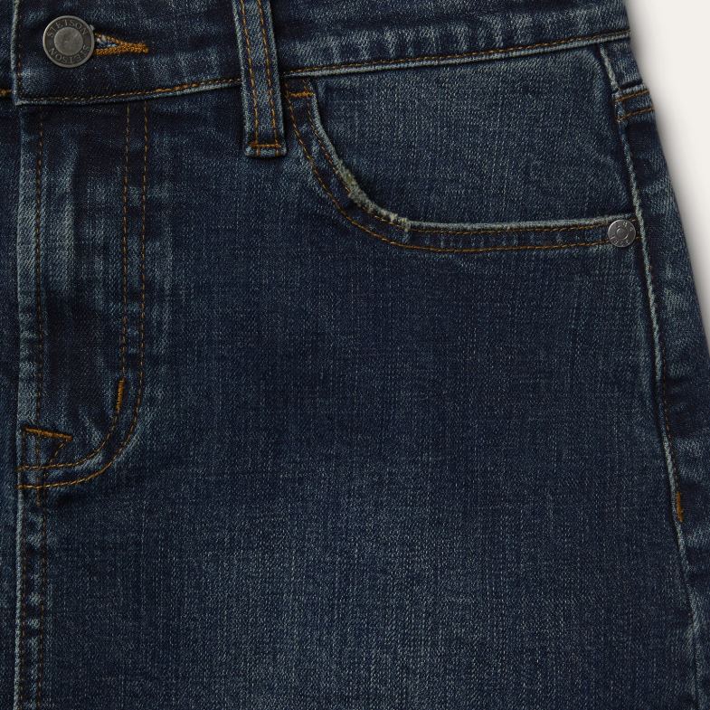 Stetson Gonna 5 tasche in denim stretch 6BP6J506 abbigliamento blu donne