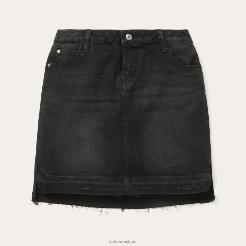Stetson gonna 5 tasche in denim 6BP6J524 abbigliamento nero donne