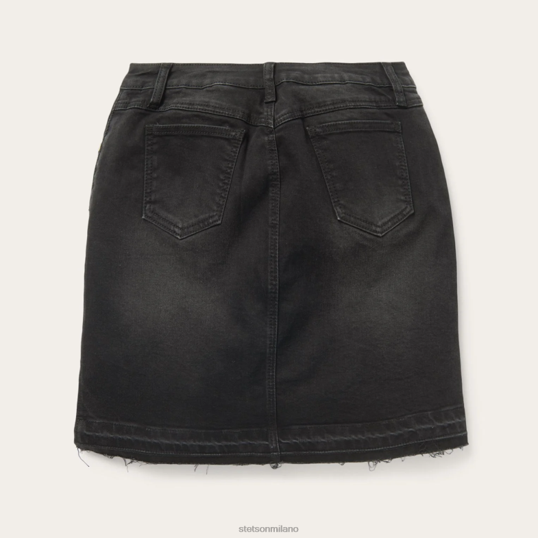 Stetson gonna 5 tasche in denim 6BP6J524 abbigliamento nero donne