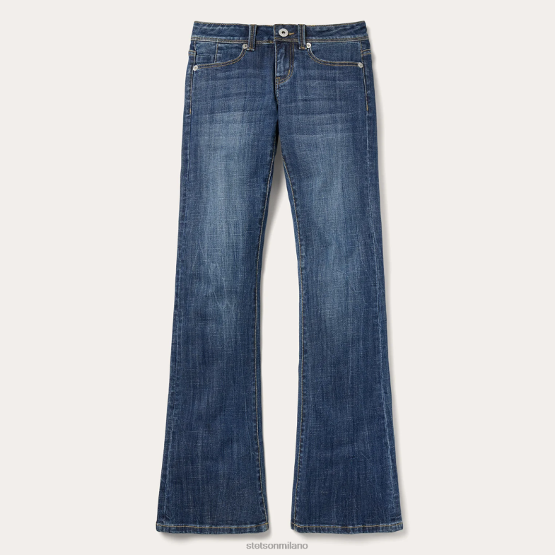 Stetson 816 jeans classici bootcut 6BP6J527 abbigliamento blu donne