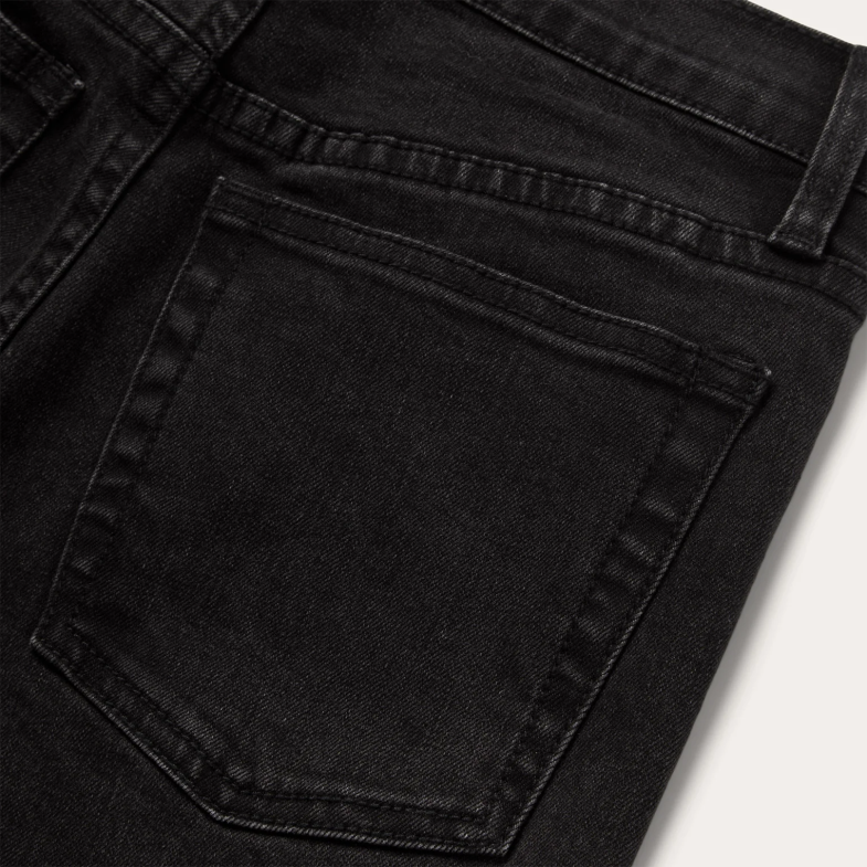 Stetson Jeans corti 915 a vita alta e vestibilità dritta 6BP6J528 abbigliamento nero donne