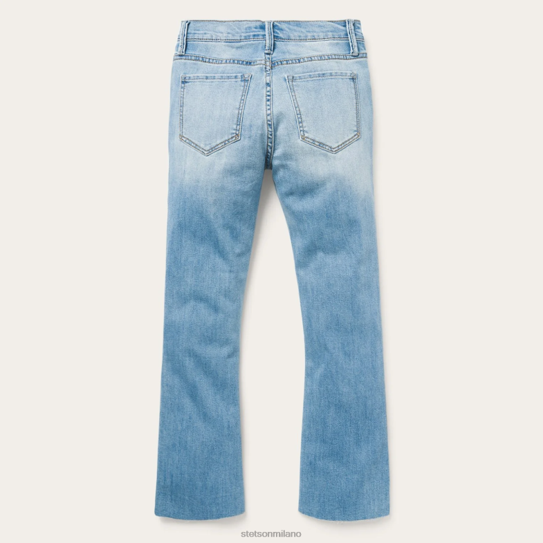 Stetson Jeans crop svasati a vita alta 6BP6J518 abbigliamento blu donne