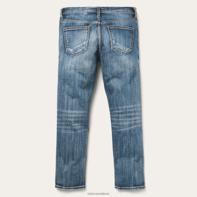 Stetson Jeans stile fidanzato alla caviglia 6BP6J515 abbigliamento blu donne