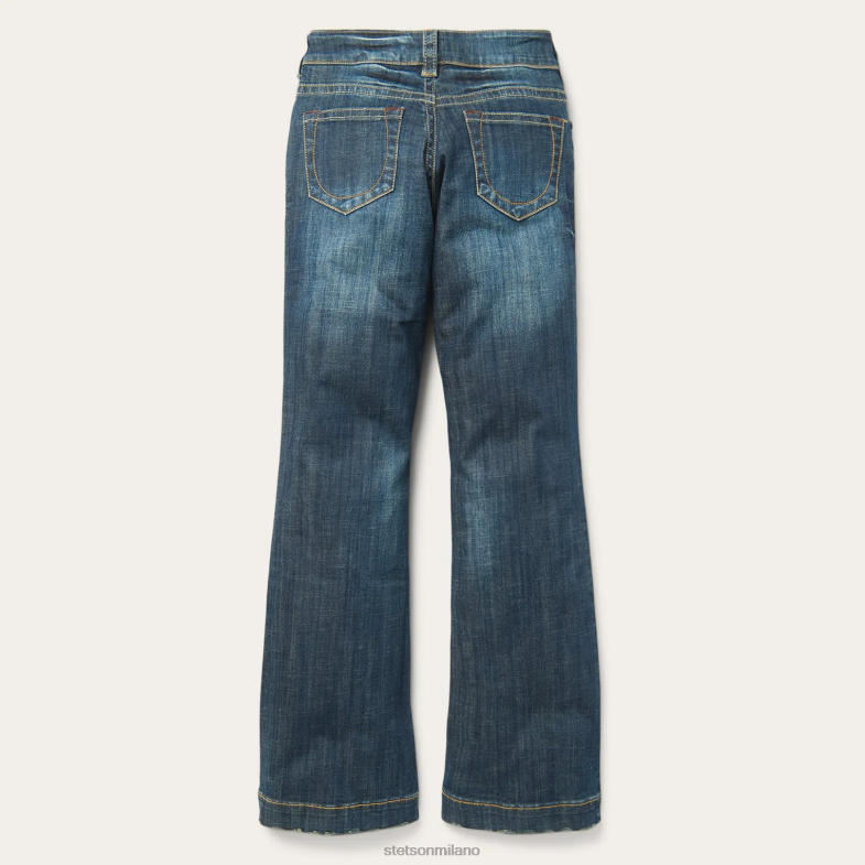 Stetson Pantaloni jeans 214 da città a lavaggio medio 6BP6J512 abbigliamento blu donne
