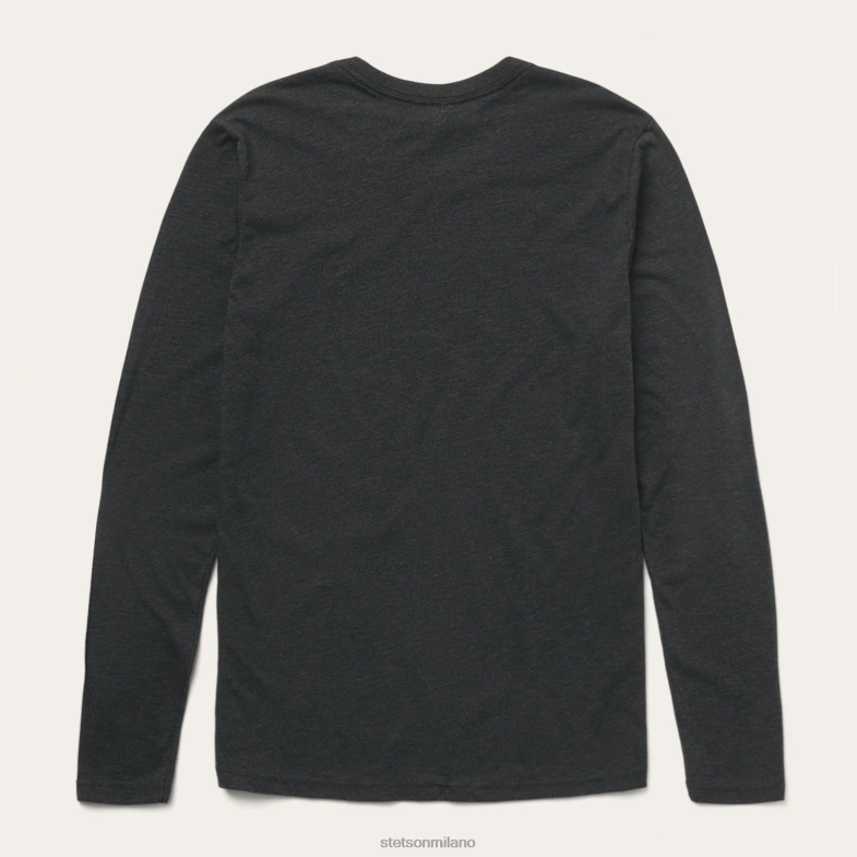 Stetson T-shirt con grafica cactus e tramonto 6BP6J471 abbigliamento nero donne