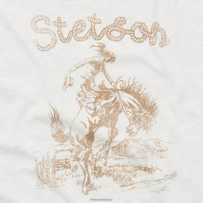 Stetson maglietta grafica vertiginosa 6BP6J483 abbigliamento bianco donne