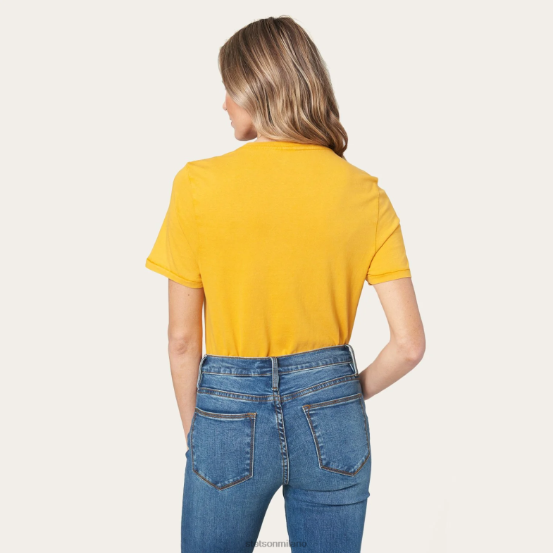 Stetson tieni la maglietta grafica dei tuoi cavalli 6BP6J472 abbigliamento giallo donne