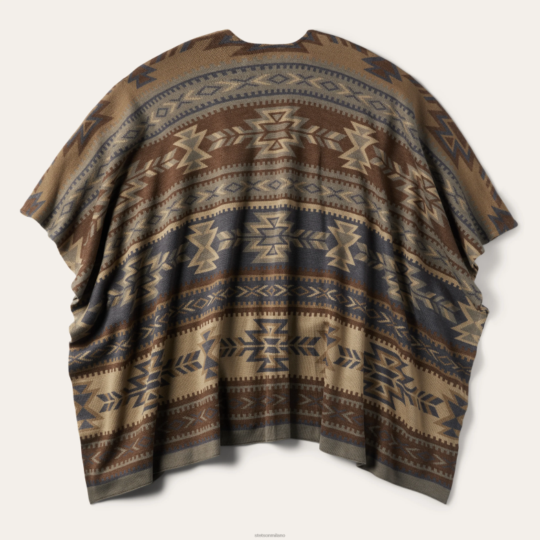 Stetson poncho in maglione con stampa azteca 6BP6J539 abbigliamento multi donne