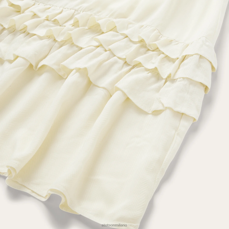 Stetson Abito in rayon color crema spinato 6BP6J496 abbigliamento bianco donne