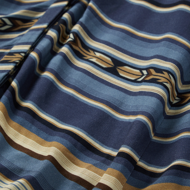 Stetson abito in twill di rayon con stampa serape indaco 6BP6J498 abbigliamento blu donne