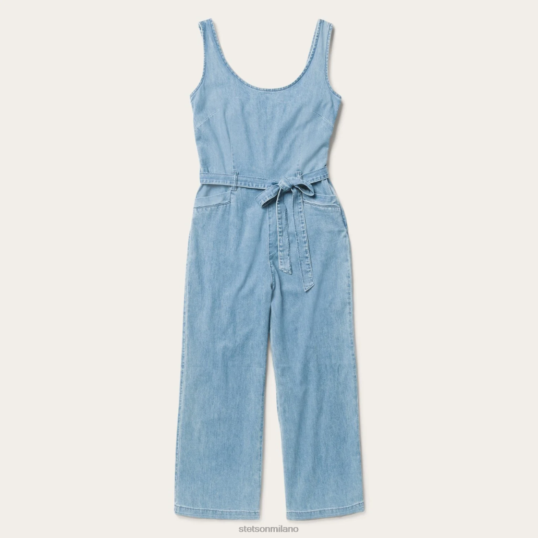 Stetson maglione in denim leggero 6BP6J505 abbigliamento blu donne