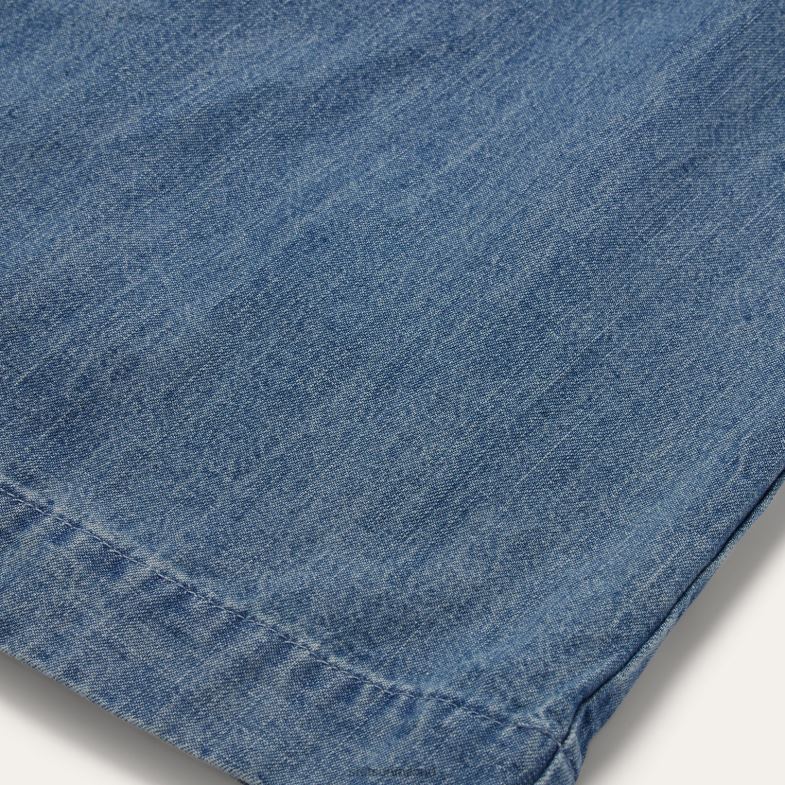 Stetson vestito scampanato in denim 6BP6J504 abbigliamento blu donne