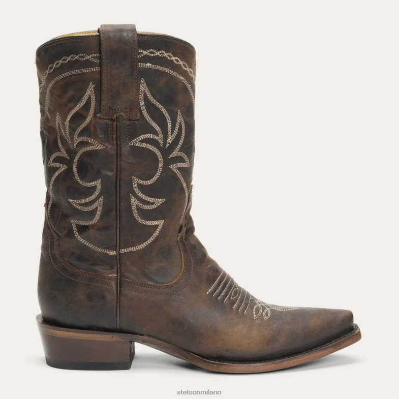 Stetson Stivale ricamato a metà polpaccio iris 6BP6J264 calzature marrone donne