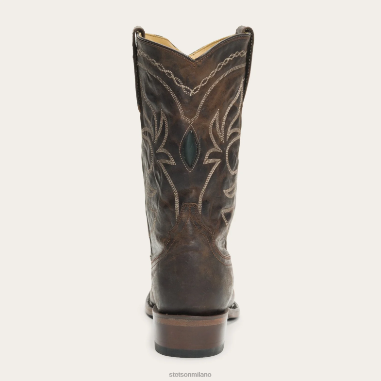 Stetson Stivale ricamato a metà polpaccio iris 6BP6J264 calzature marrone donne