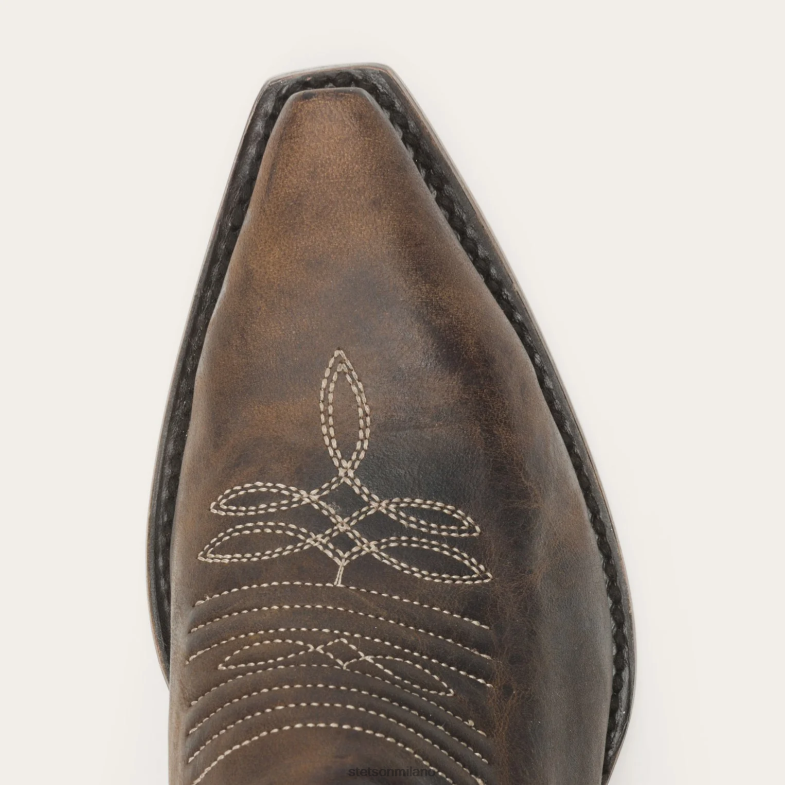 Stetson Stivale ricamato a metà polpaccio iris 6BP6J264 calzature marrone donne
