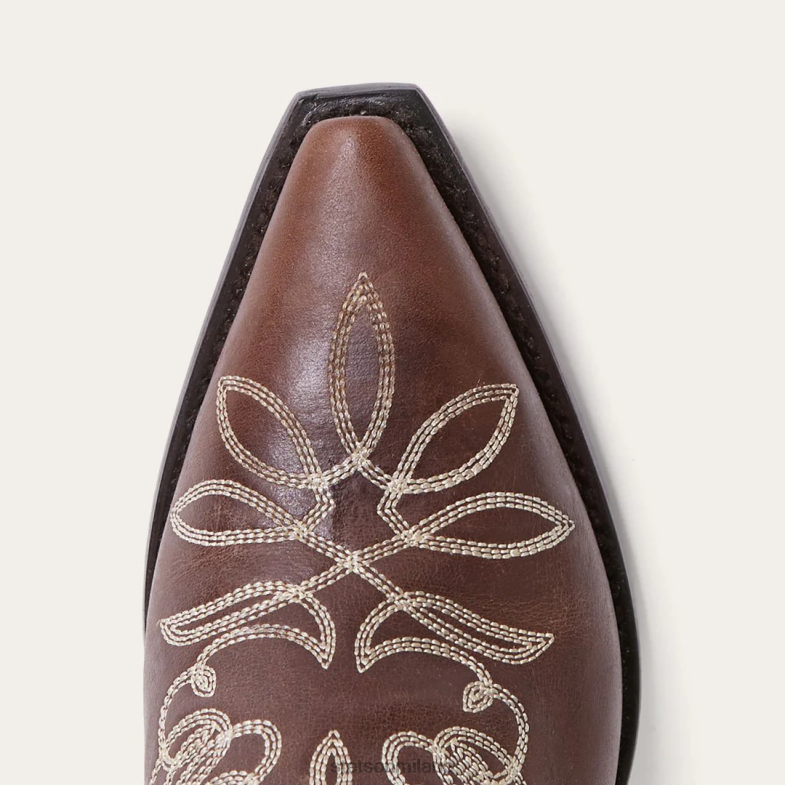Stetson stivale cowboy adeline con zip posteriore brunita 6BP6J250 calzature marrone donne