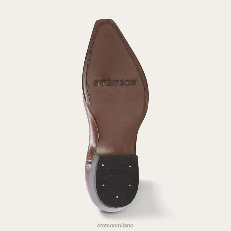 Stetson stivale cowboy adeline con zip posteriore brunita 6BP6J250 calzature marrone donne