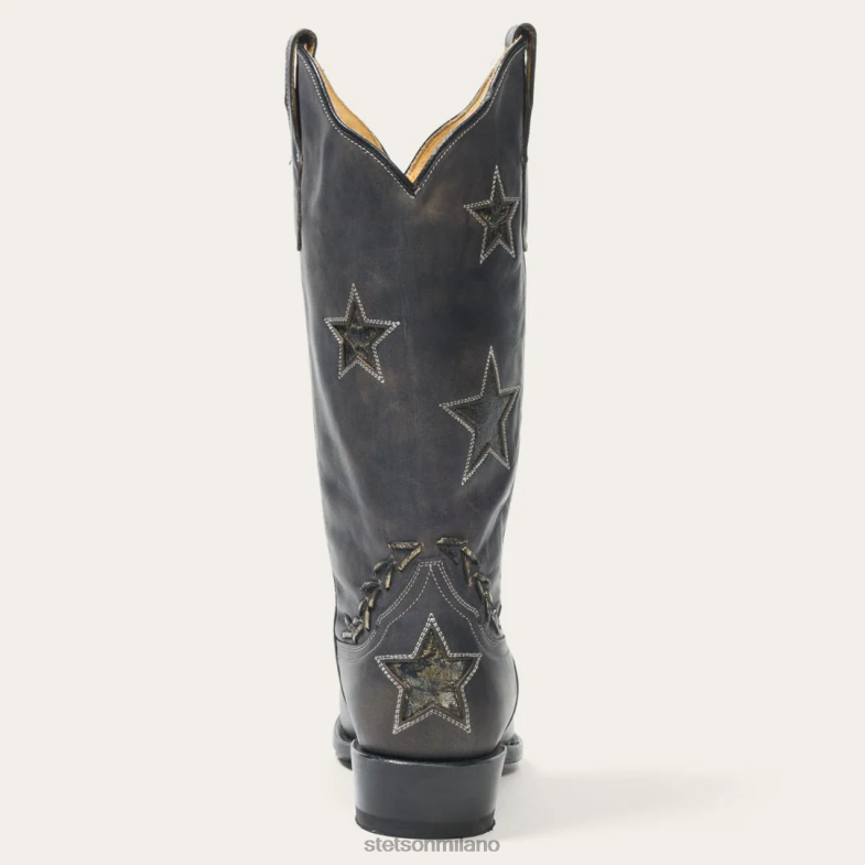 Stetson stivale da cowboy effetto stella 6BP6J251 calzature nero donne
