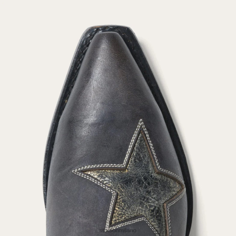 Stetson stivale da cowboy effetto stella 6BP6J251 calzature nero donne