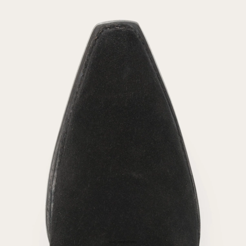Stetson stivale halle con cerniera laterale in pelle scamosciata con frange 6BP6J255 calzature nero donne