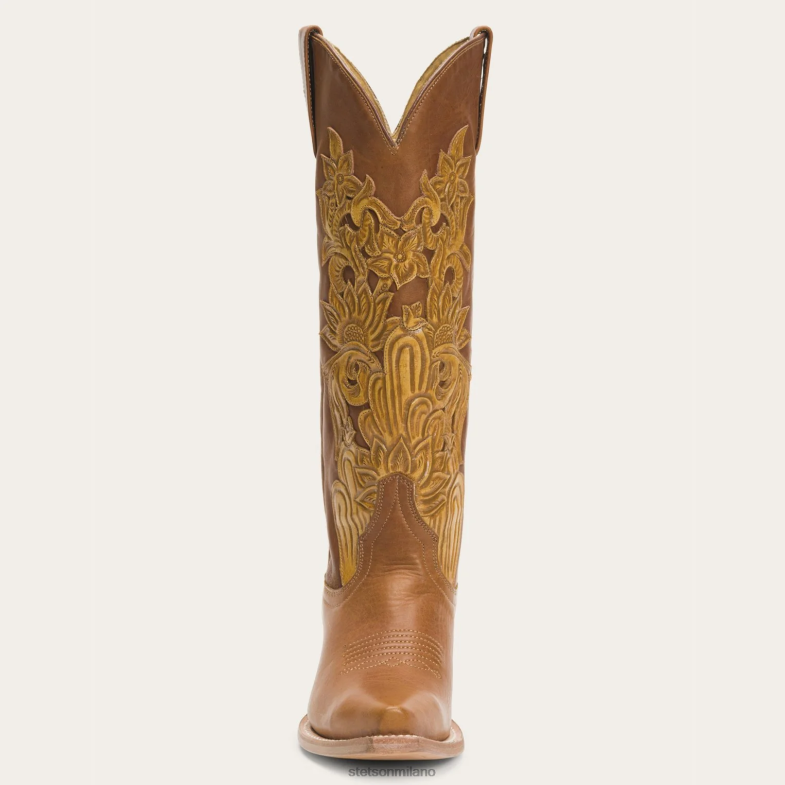 Stetson stivale in pelle lavorata a mano Jules 6BP6J248 calzature marrone donne