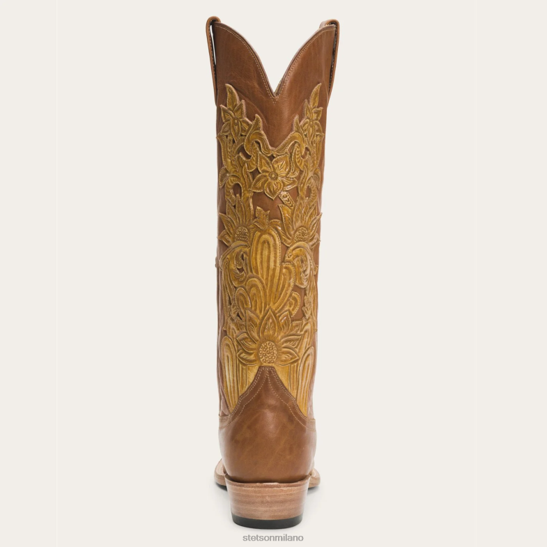 Stetson stivale in pelle lavorata a mano Jules 6BP6J248 calzature marrone donne