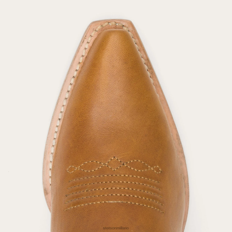 Stetson stivale in pelle lavorata a mano Jules 6BP6J248 calzature marrone donne