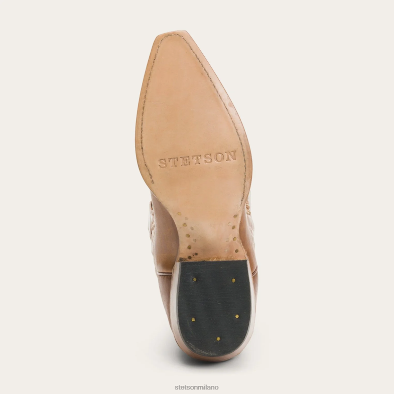 Stetson stivale in pelle lavorata a mano Jules 6BP6J248 calzature marrone donne
