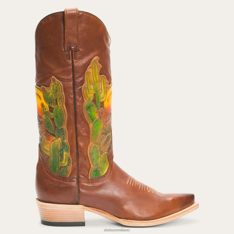Stetson stivali dorati 6BP6J256 calzature marrone donne