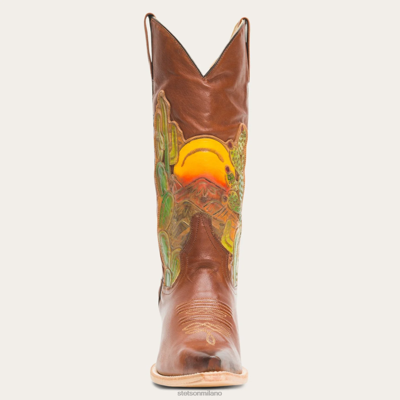 Stetson stivali dorati 6BP6J256 calzature marrone donne