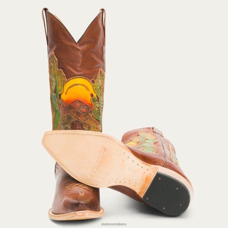 Stetson stivali dorati 6BP6J256 calzature marrone donne
