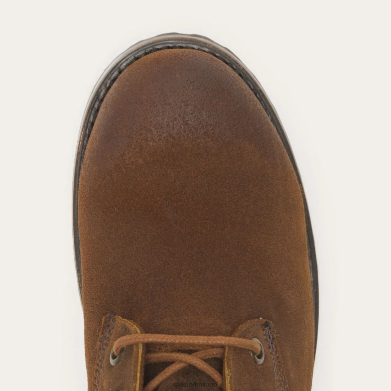Stetson Sam stivale stringato in pelle scamosciata oliata 6BP6J277 calzature marrone donne