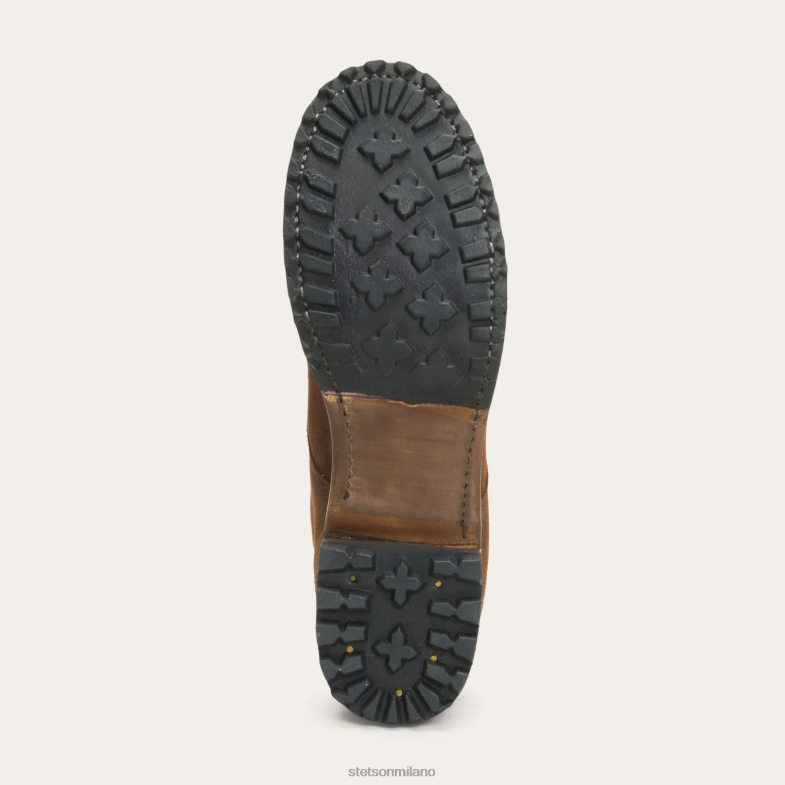 Stetson Sam stivale stringato in pelle scamosciata oliata 6BP6J277 calzature marrone donne