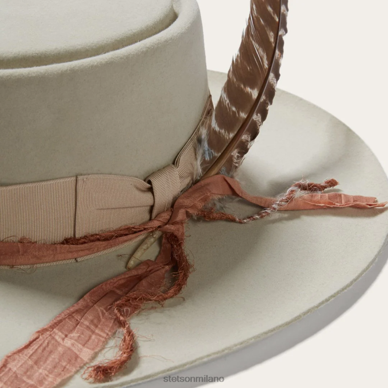 Stetson cappello di feltro rigido Kings Row 6BP6J184 copricapo grigio argento unisex