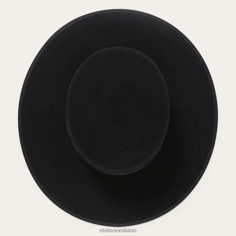 Stetson cappello in feltro di lana amish 4x 6BP6J80 copricapo nero unisex
