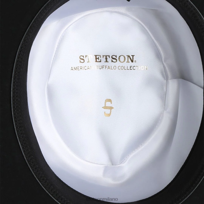 Stetson cappello in feltro di lana amish 4x 6BP6J80 copricapo nero unisex