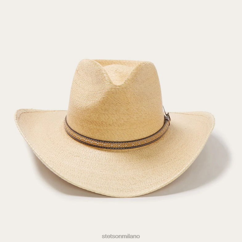 Stetson cappello western con foglia di palma da segheria 6BP6J1 copricapo tostato unisex