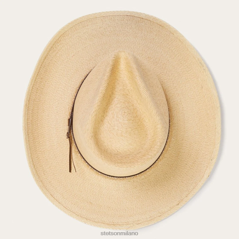 Stetson cappello western con foglia di palma da segheria 6BP6J1 copricapo tostato unisex