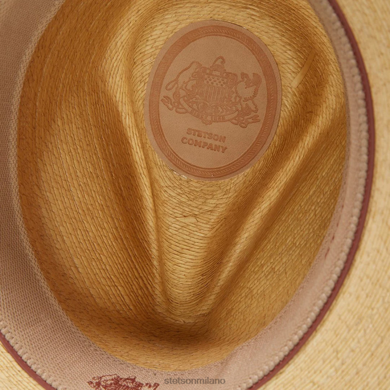 Stetson cappello western con foglia di palma da segheria 6BP6J1 copricapo tostato unisex