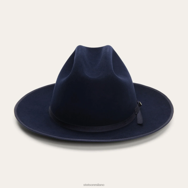 Stetson pura strada aperta 6BP6J104 copricapo vero blu unisex