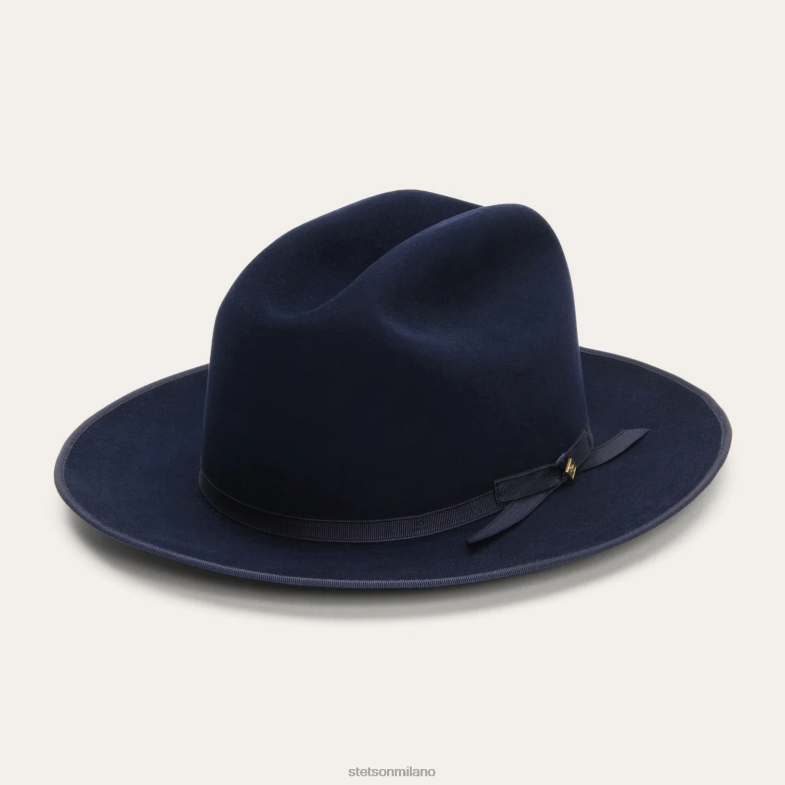 Stetson pura strada aperta 6BP6J104 copricapo vero blu unisex